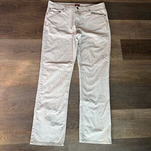 Red Ale By Alesbury Pants Mens 36/34 Tan Slim Straight Bedford Corduroy Office